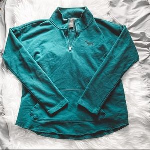 Victoria’s Secret PINK Green Half ZIP Jacket